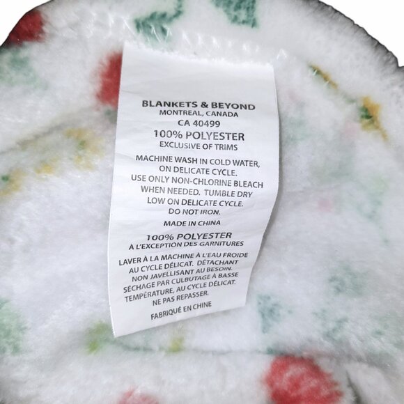 Blankets & Beyond Apples Security Lovey Blanket 31" X 28" - Picture 5 of 5